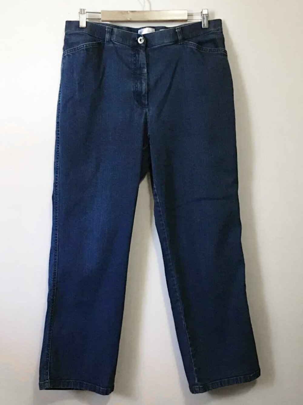Northern Reflections Blue Essential 98% Cotton Straight Leg Ankle Jeans Size 14